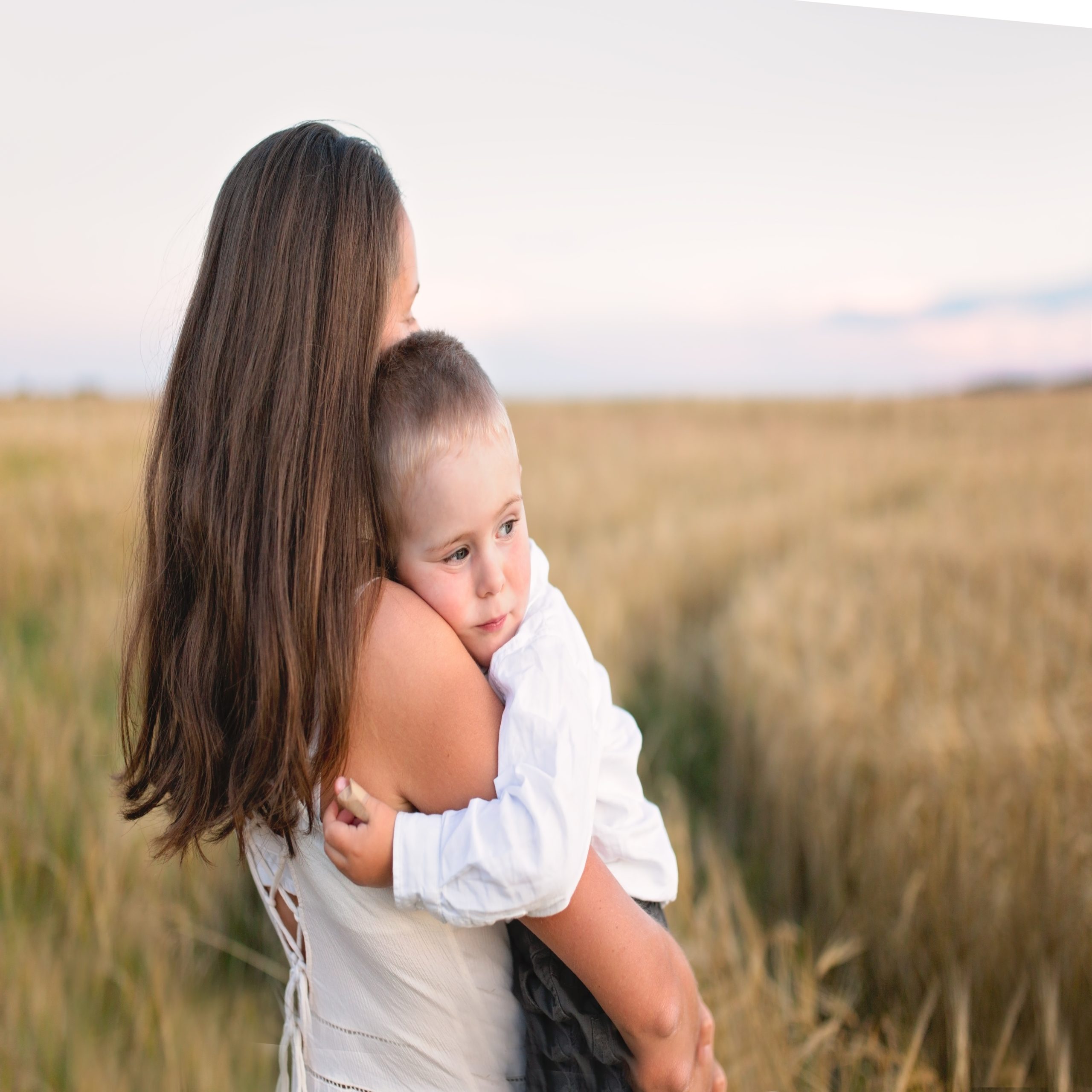 mother and child embracing a lack of control