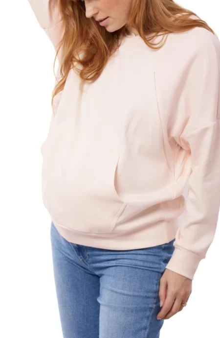 MAMA Before & After Maternity/nursing Sweater - Light pink - Ladies