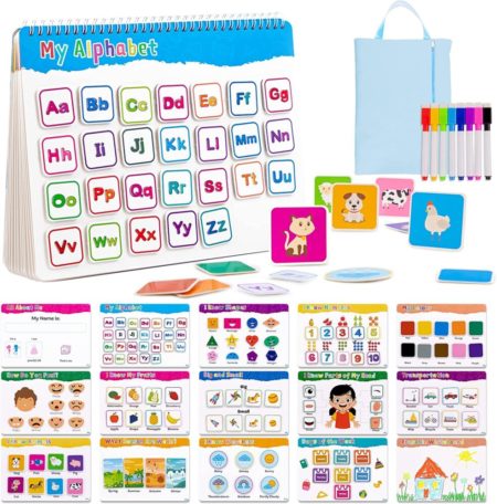 Reusable Sticker Book for Kids Ages 3+ Preschool Learning Activity Quiet  Busy Book Toddler Travel Toys Educational Gifts - Animal Wholesale