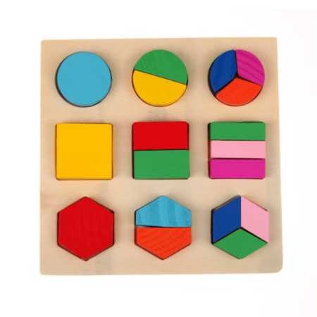 Montessori form alignment block puzzle