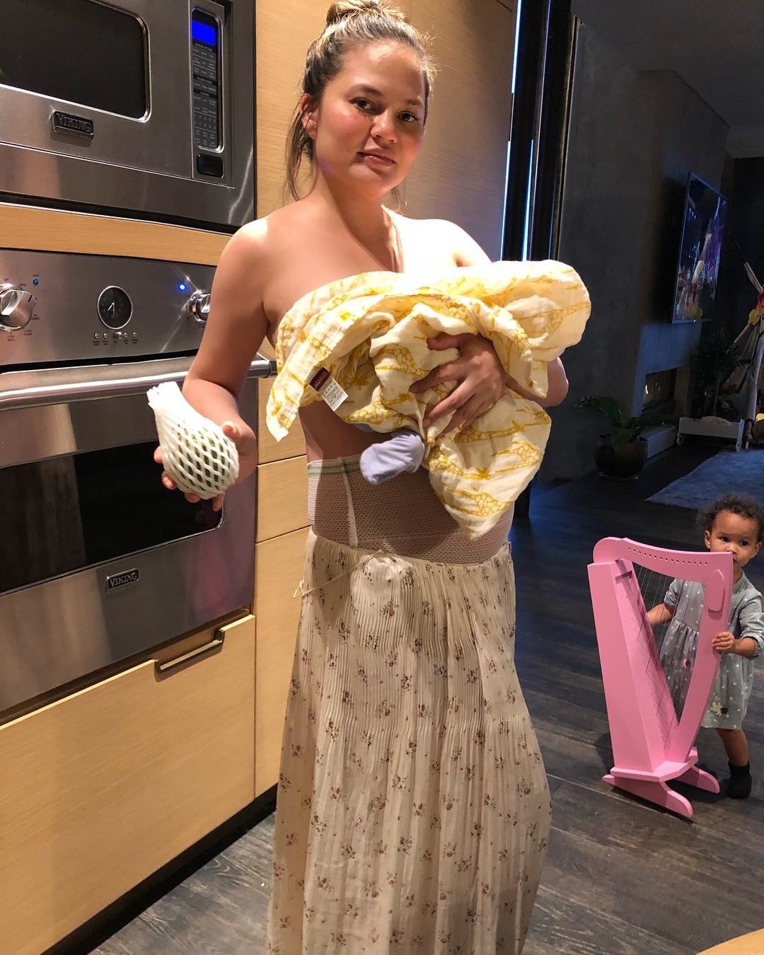 Chrissy Teigen + mesh underwear is the postpartum real talk all moms need  to hear