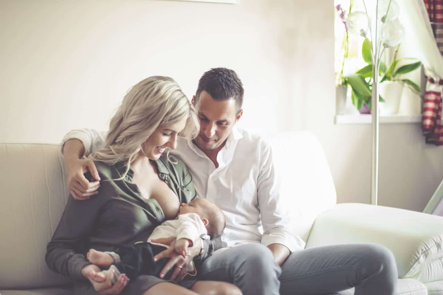 woman breastfeeding