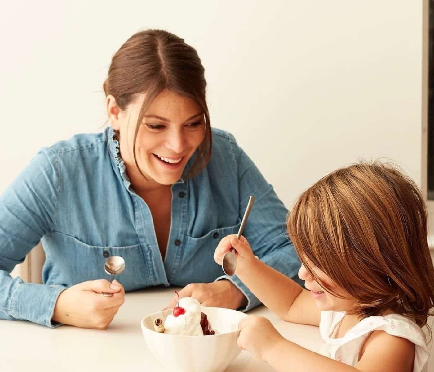 Gail Simmons with her child