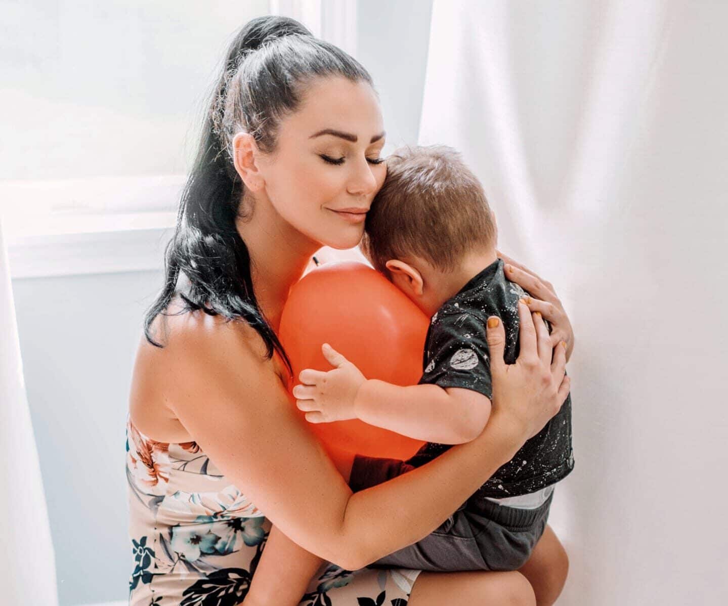 JWoww with son