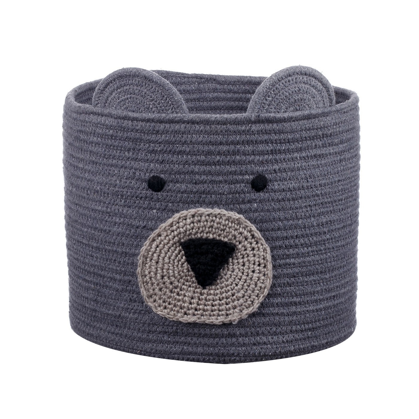 Coiled Rope Storage Bin Large Bear