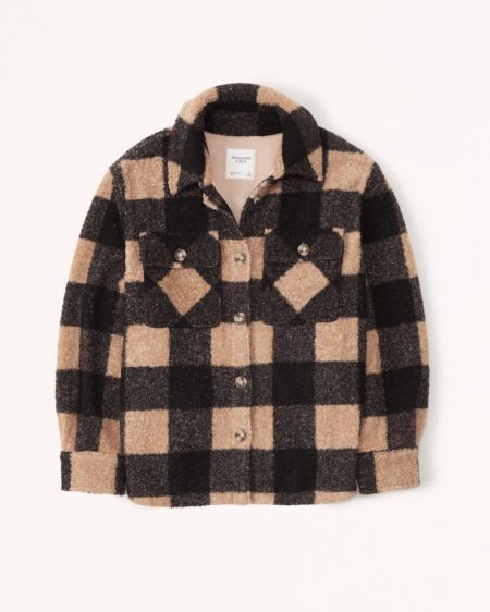 Abercrombie & Fitch Sherpa Shirt Jacket