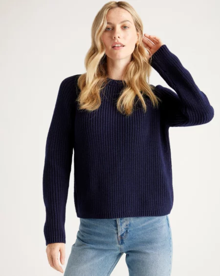 Quince Cotton Fisherman Sweater