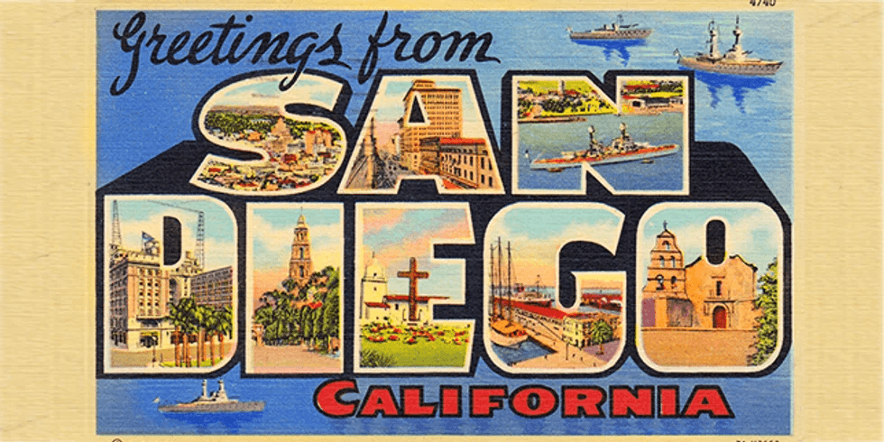 San Diego postcard