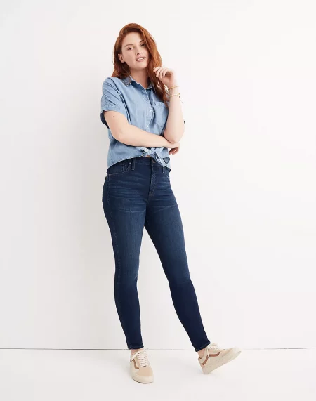 Madewell 10 High-Rise Skinny Jeans in Hayes Wash
