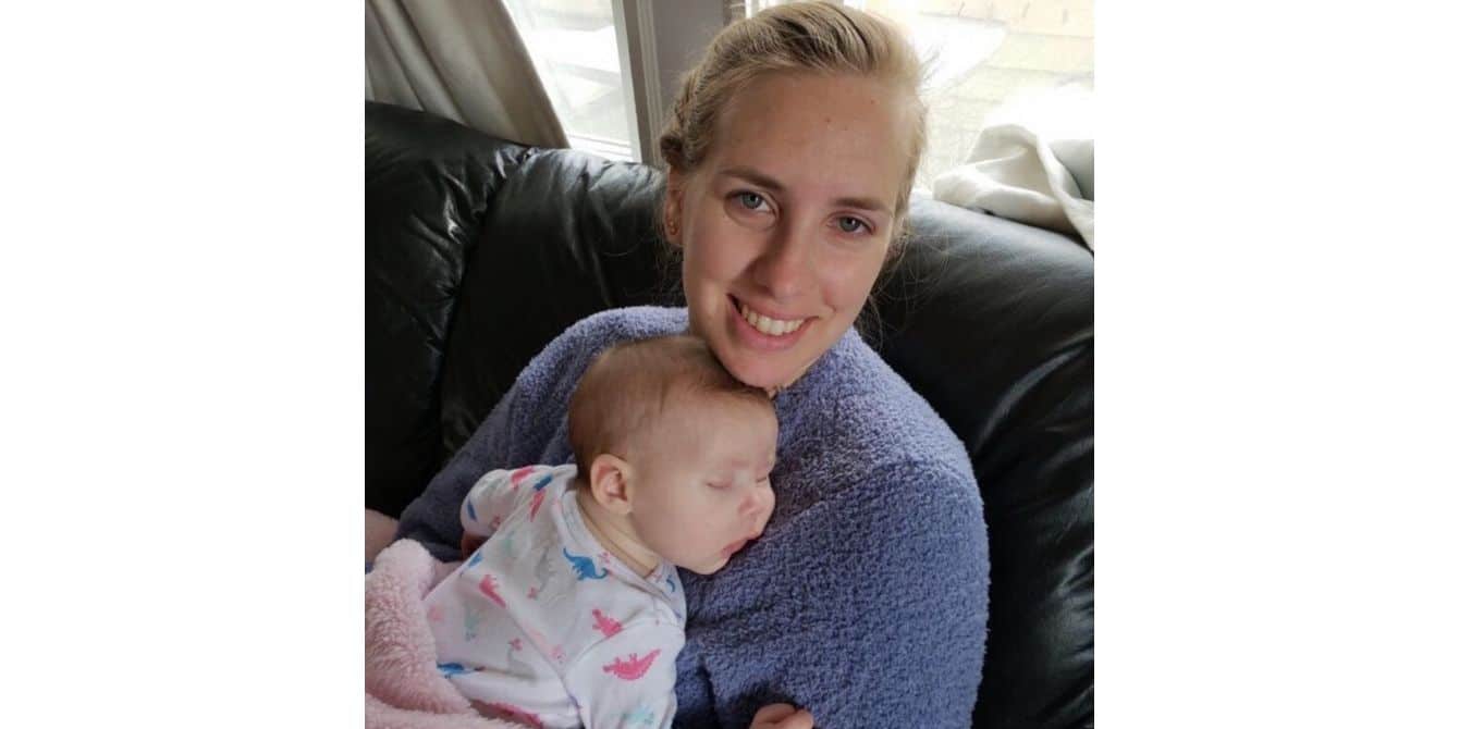 Kathleen with baby- postpartum depression