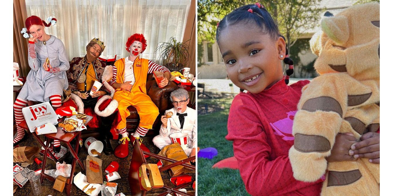 Khloe Kardashian's kids and Neil Patrick Harris' kids dressed up for Halloween 2022.