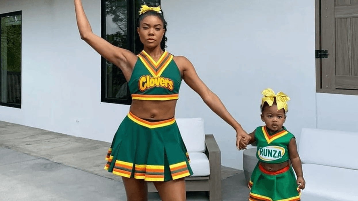 Gabrielle Union and Kaavia James on Halloween