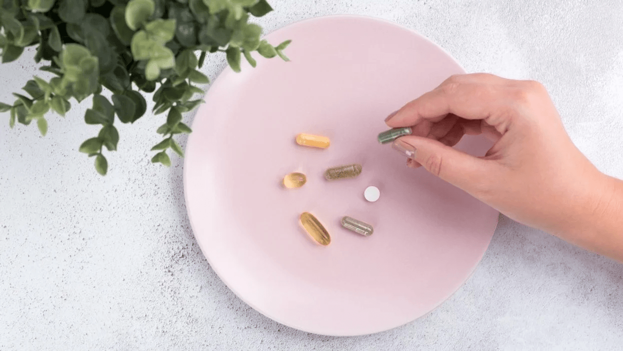 plate full of vitamins