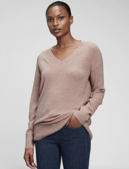 Gap Brushed Pointelle Crew