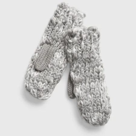 cable knit mittens