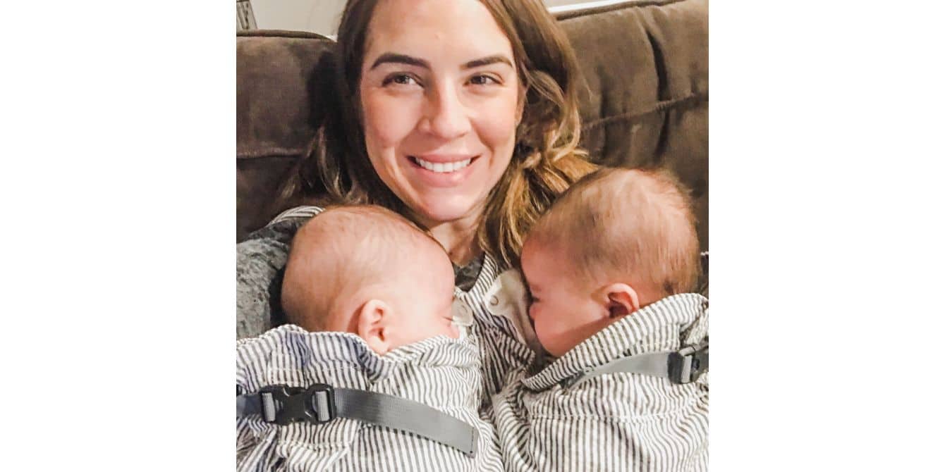 kristyn with twins- postpartum anxiety