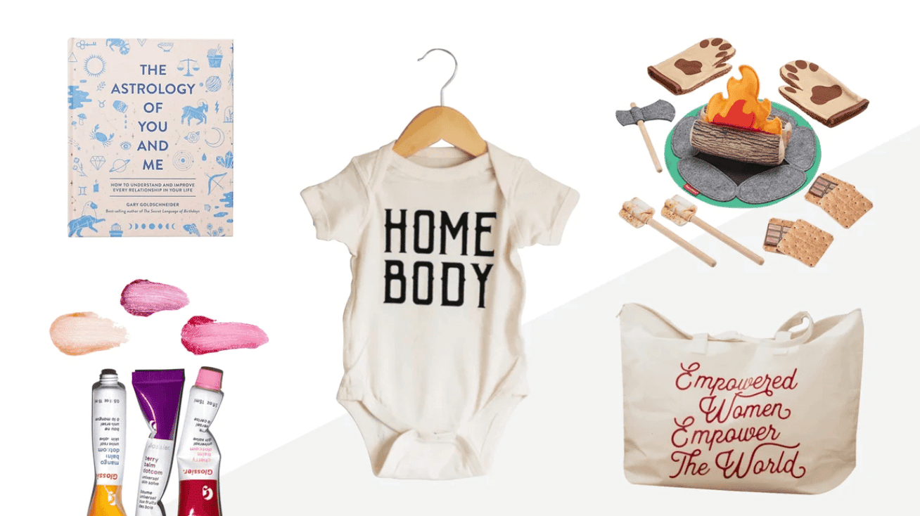 collage of holiday gifts