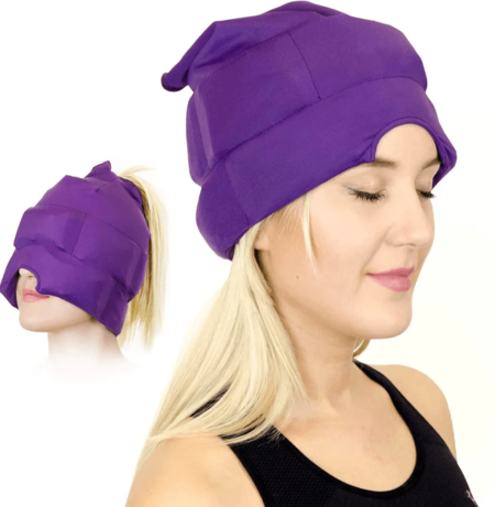 Ice pack for migraine relief