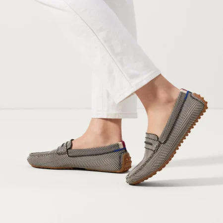 TOD'S: loafers in crocodile print leather - Gnawed Blue