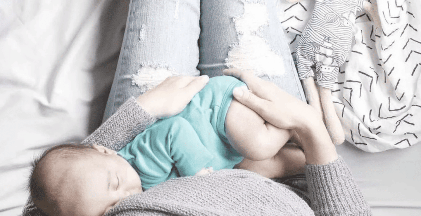 mom breastfeeding a baby