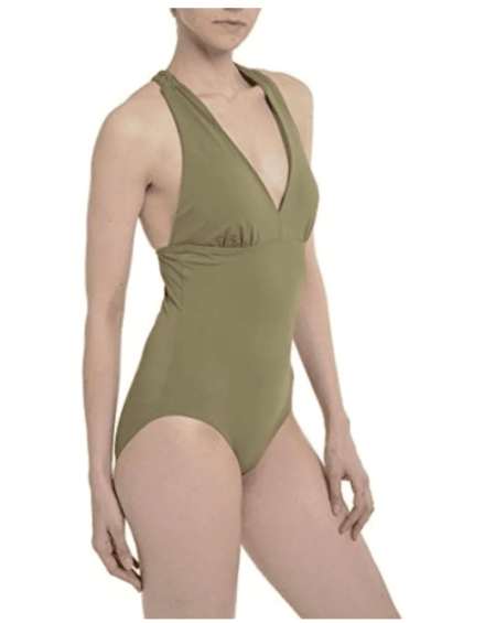 one piece woven bathing suit