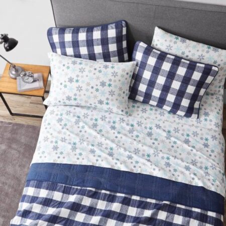 Eddie Bauer - King Sheets, Cotton Flannel Bedding Set