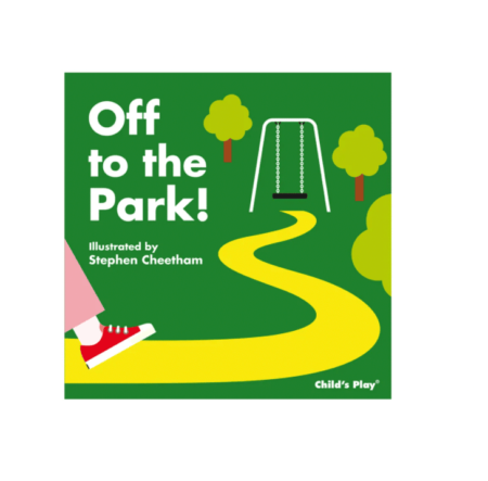 cover image for off to the park book, a classic developmental toy for 8-month-olds