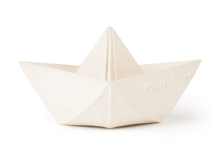 Oli and Carol origami boat bath toy