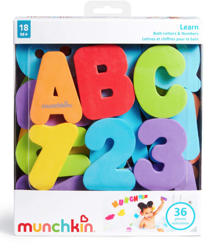 Munchkin 36 Bath Letters and Numbers