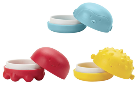 Ubbi Squeeze and Switch Silicone Bath Toys