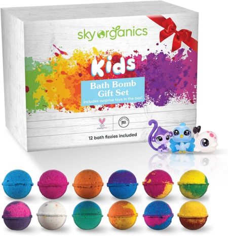 sky organics kids bath bombs gift set