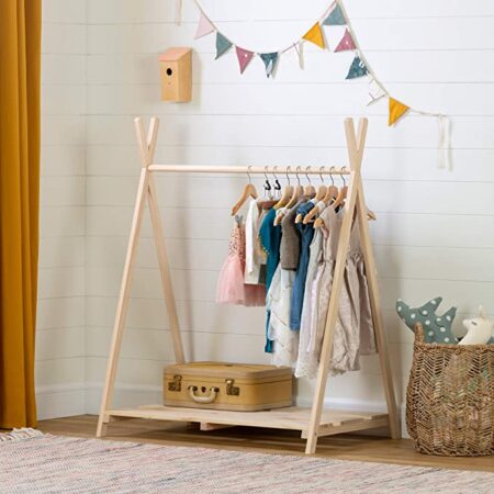 South Shore Sweedi Scandinavian Clothes Rack for Kids