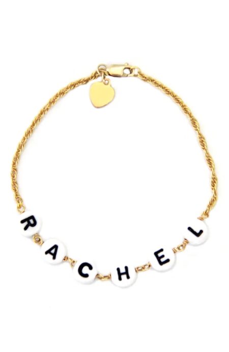 Jane Basch Designs Beaded Baby Name Bracelet