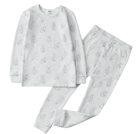 two piece bunny pajamas