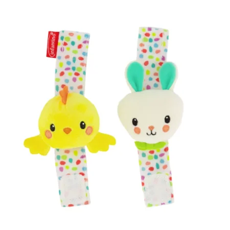 Infantino Go Gaga Springtime Easter Wrist Rattles