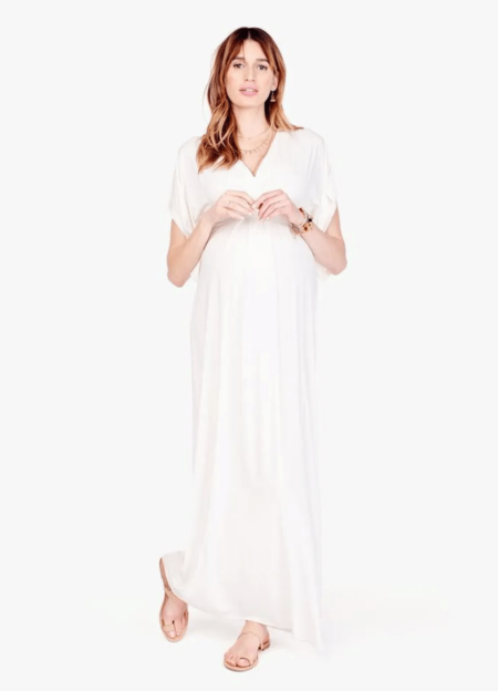 ingrid isabel kimono maternity maxi dress Motherly