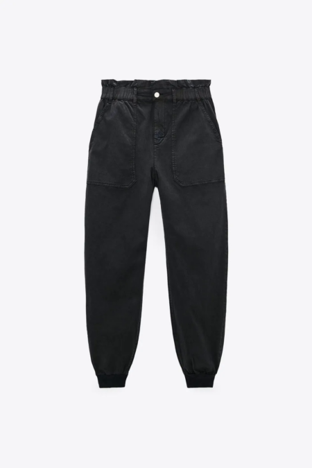 zara patch pocket jogger pants Motherly