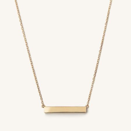 mejuri gold bar necklace