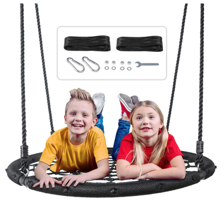 SUPER DEAL Largest 48 Spider Web Swing Set