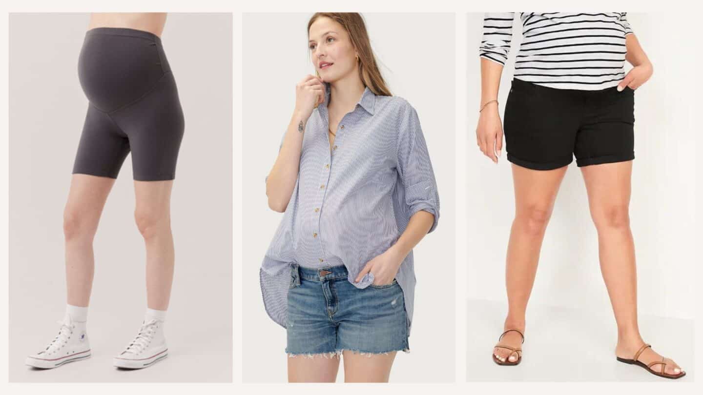 maternity shorts for women