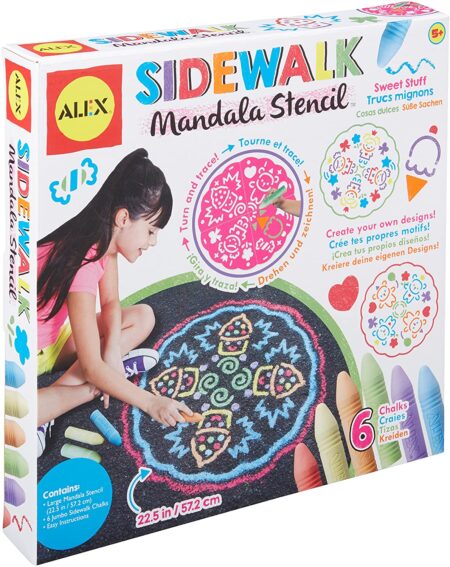 Alex Art Sidewalk Chalk Mandala