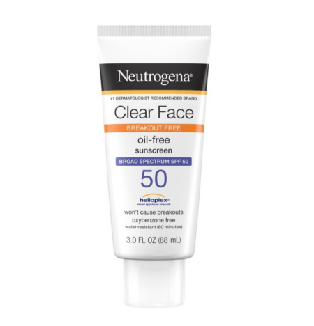 Neutrogena Clear Face Liquid Sunscreen Lotion