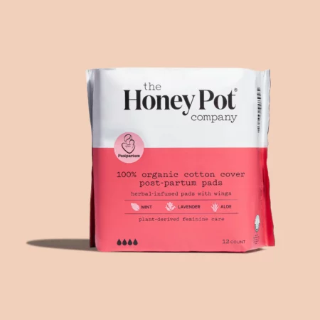 The Honey Pot Company Organic Cotton Cover Postpartum Pads Motherly