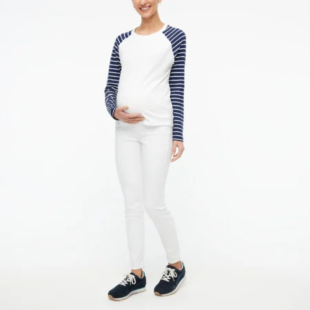 j crew factory maternity jeans in white