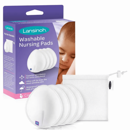 lansinoh washable reusable nursing pads
