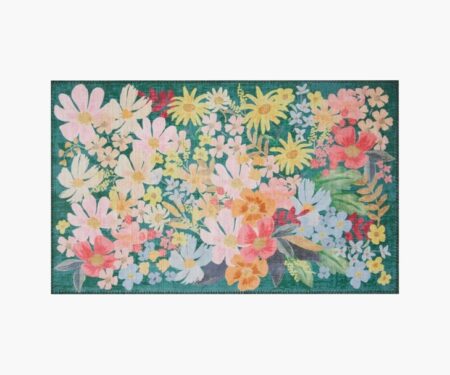 Rifle Paper Co. Marguerite Emerald Power-Loomed Rug