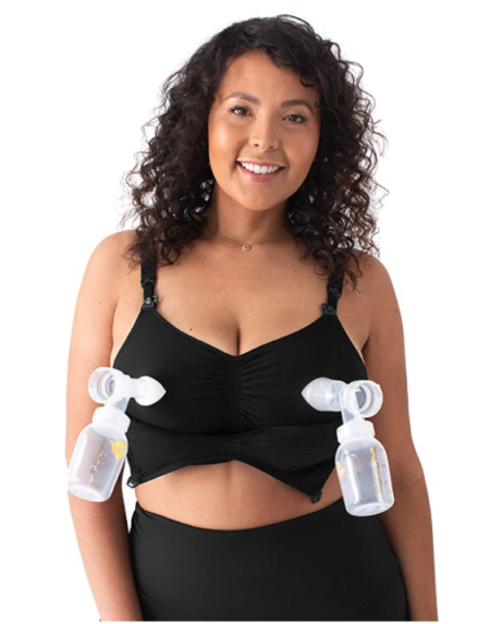 Hands Free Pumping Bra, Adjustable Breast Pump Bra and Nursing Bra