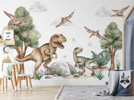 Mod Dinosaur Large Kids' Wall Decal Stickers - Sweet Jojo Designs : Target