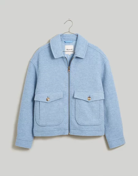 Madewell Brushed Crop Shirt Jacket