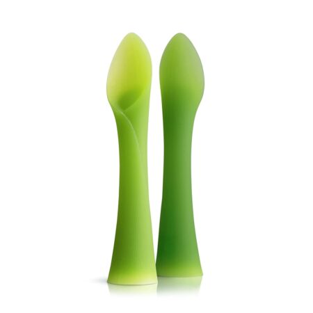 WeeSprout Silicone Baby Spoons - First Stage Feeding Spoons for Infants, Soft-Tip Easy on Gums, Bendable Design Encourages Self-Feeding, Ultra-Durable